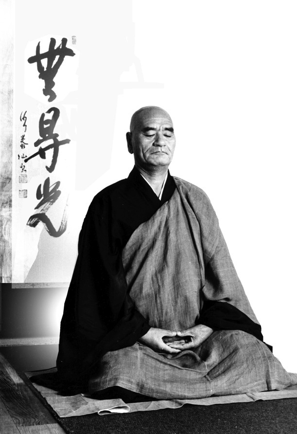 Taisen Deshimaru en zazen